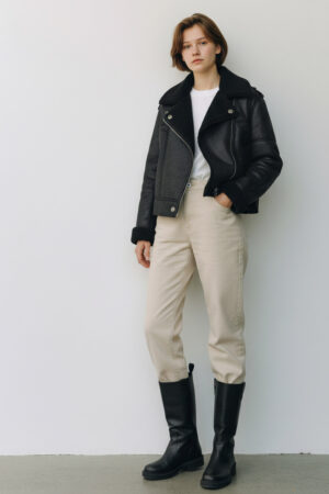 Home chaqueta corta mujer only piel sintética