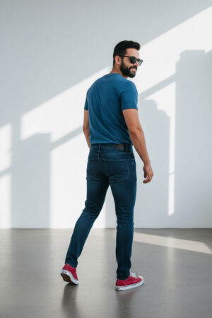 pantalones vaquero jack jones tapered mike tiro medio