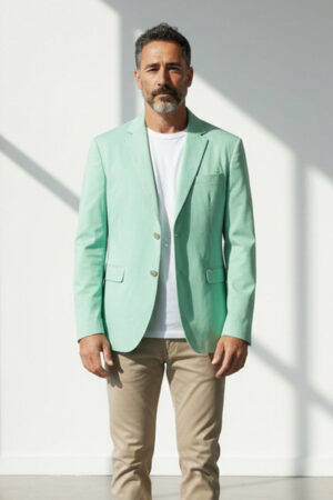 chaqueta blazer gianni lupo verde menta