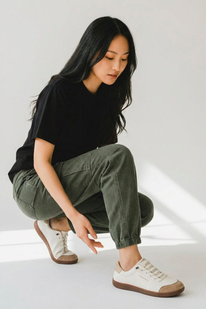 Pantalones Mujer Cargo Jogging Free People Color Verde
