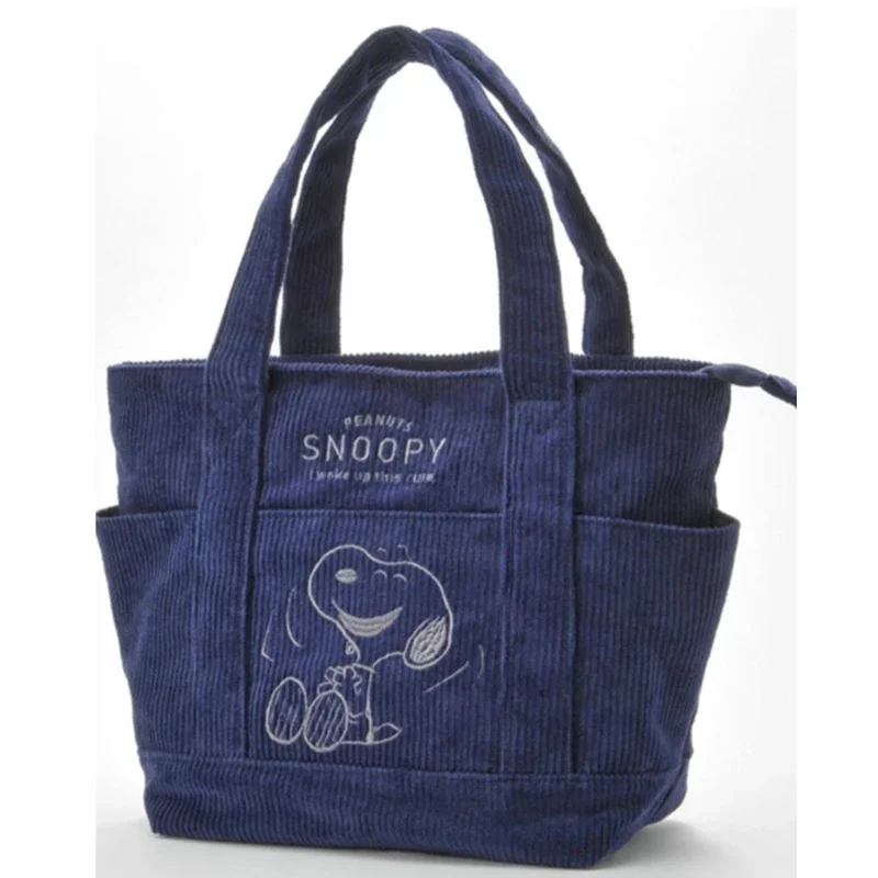 Bolso Tote Snoopy de Pana con Cremallera Bolso Tote Snoopy de Pana con Cremallera