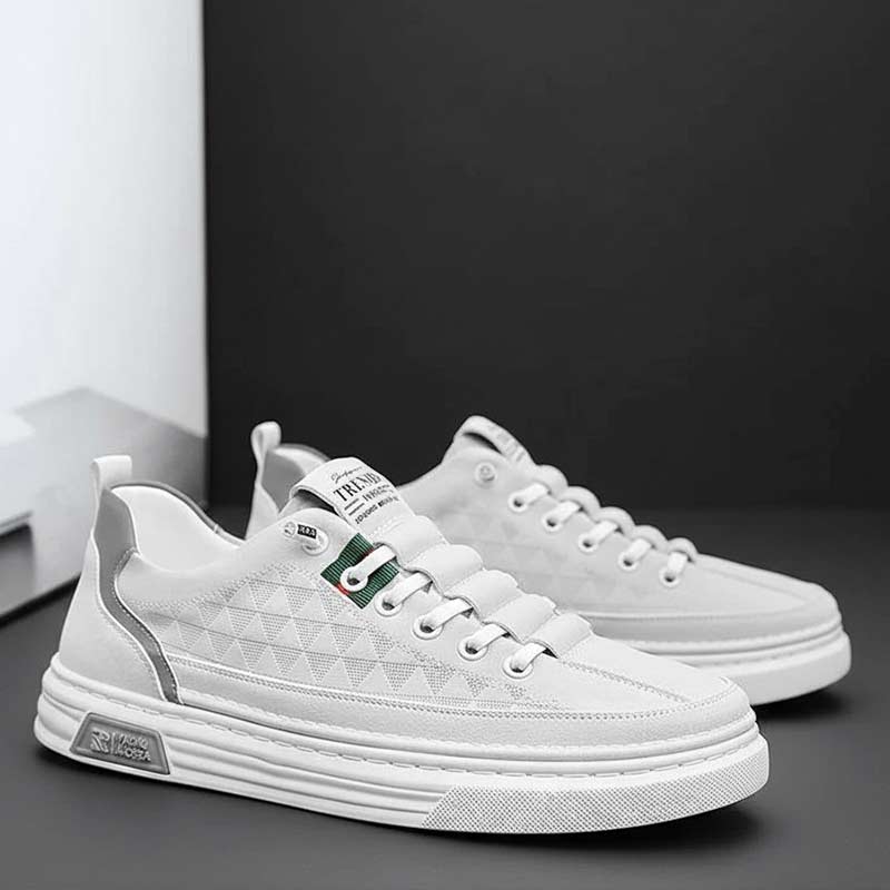 sneakers cuero hombre blanco/crema | urban premium sneakers cuero hombre blanco/crema | urban premium