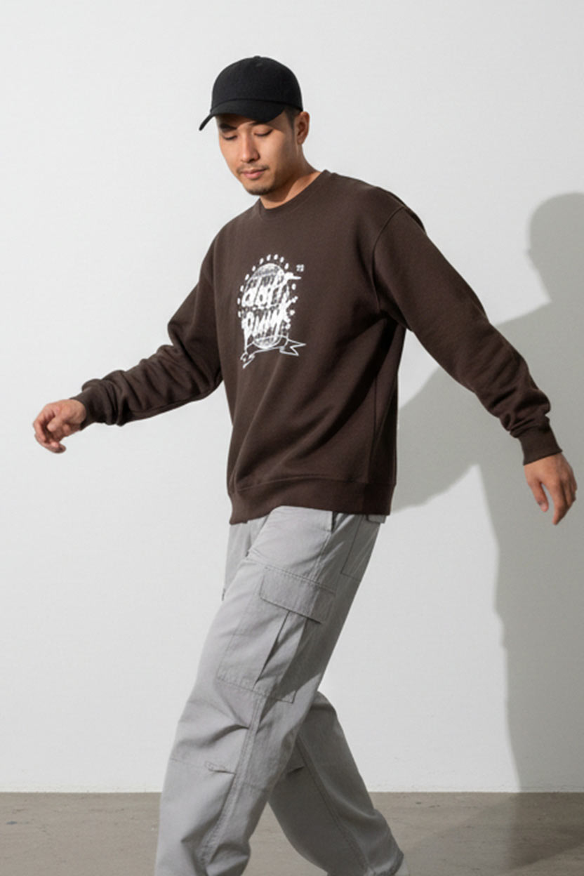 Sudadera Daft Punk Marrón – Crewneck Sudadera Daft Punk Marrón – Crewneck