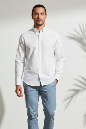 camisa blanca levi’s battery housemark shirt