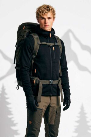 Home chaqueta polar fjällräven keb fleece hoodie negra