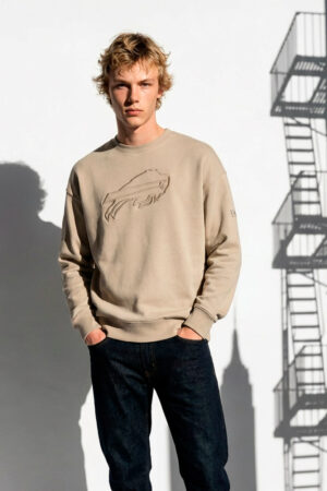sudadera pro standard buffalo bills beige