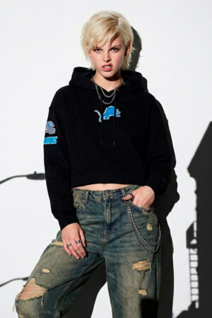 Home sudadera pro standard mujer detroit lions negra