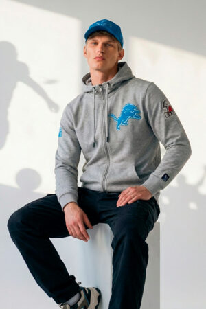 sudadera pro standard detroit lions gris